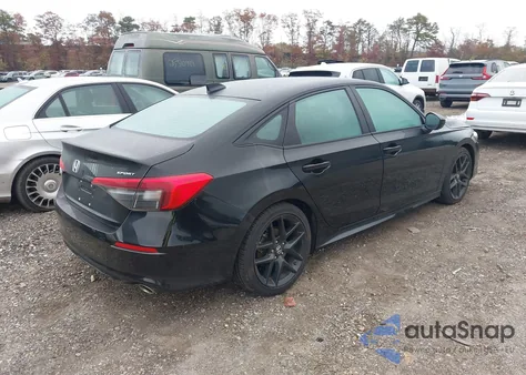 2022 Honda Civic Sport из США, поврежденный, VIN 2HGFE2F58NH563828